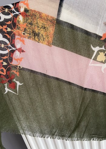 Bohem Renkli Kadın Eşarp 2tane - Görsel 3