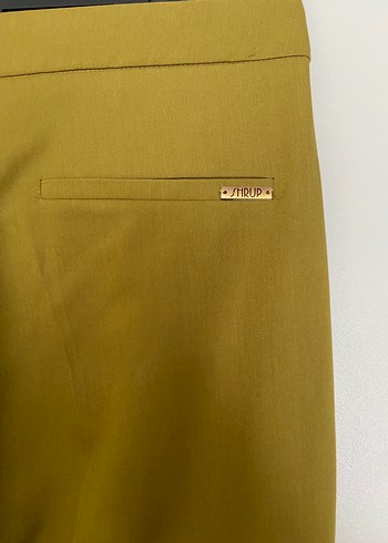 Kadın Haki Kumaş Pantolon - Görsel 4