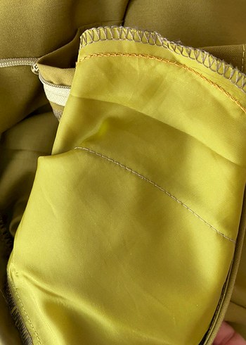 Kadın Haki Kumaş Pantolon - Görsel 7