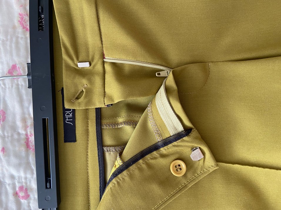 Kadın Haki Kumaş Pantolon - Görsel 5