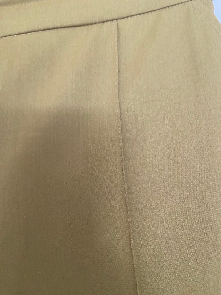 Kadın Haki Kumaş Pantolon - Görsel 3