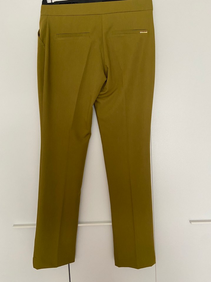 Kadın Haki Kumaş Pantolon - Görsel 2