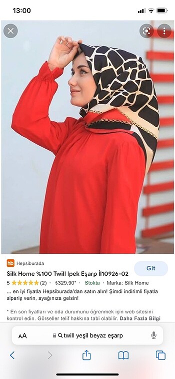 TWil eşarp