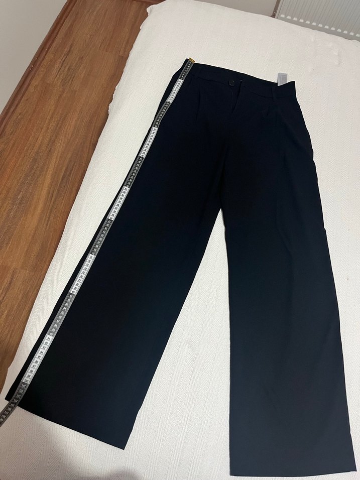 Kadın Siyah  Regular Fit Pantolon - Görsel 2