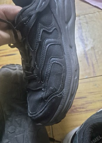 Siyah Goth Tarzı Erkek Ayakkabı Bağcıkları - Görsel 5