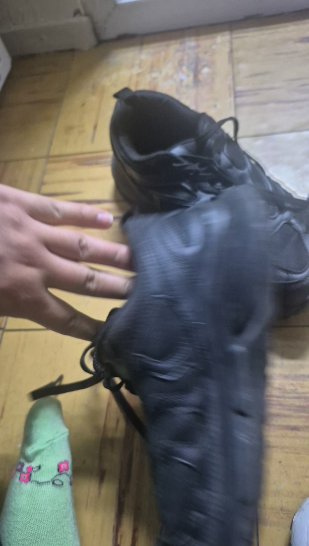 Siyah Goth Tarzı Erkek Ayakkabı Bağcıkları - Görsel 3