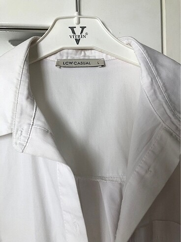 l Beden Lcw beyaz gömlek 1/2 kez giyildi Lbeden