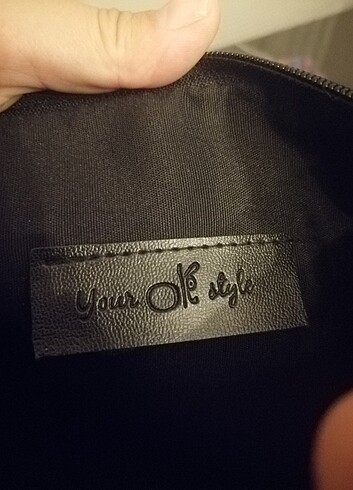 Beden Koton Siyah Portföy Clutch Çanta