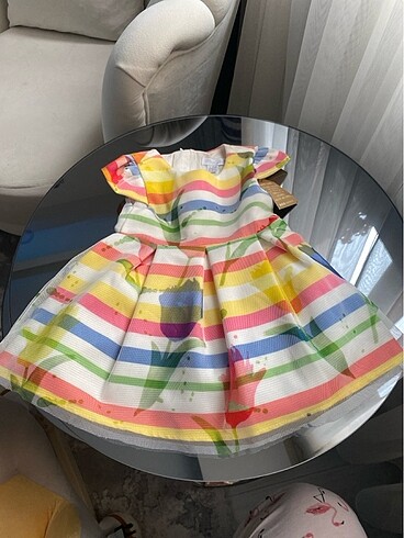 PANÇO kids çiçekli kız bebek elbise