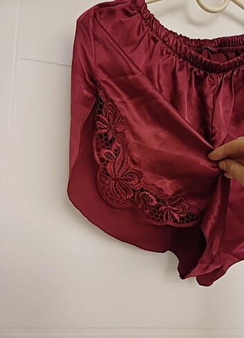 Diğer Saten şortlu takım