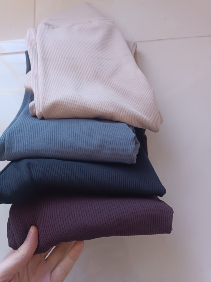 Yüksek bel fitilli tayt - Görsel 3