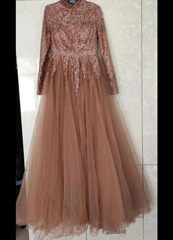 Taşlı kabarık peri abiye - Görsel 7