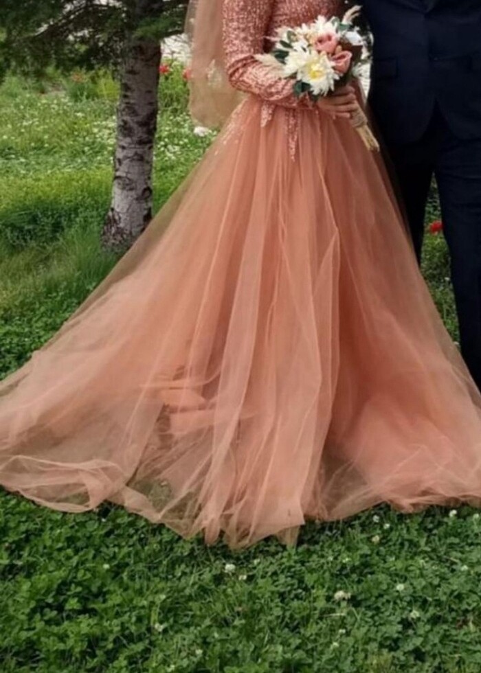 Taşlı kabarık peri abiye  - Görsel 3