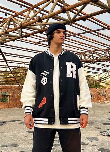 Unisex kolej ceketi - Görsel 6