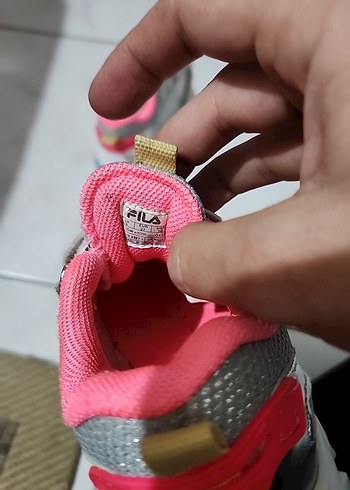 Kız Çocuk Gri Sneaker Velcro Bantlı - Görsel 5