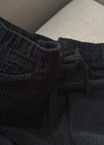 Erkek Siyah Bol Kesim Kot Pantolon - Görsel 4