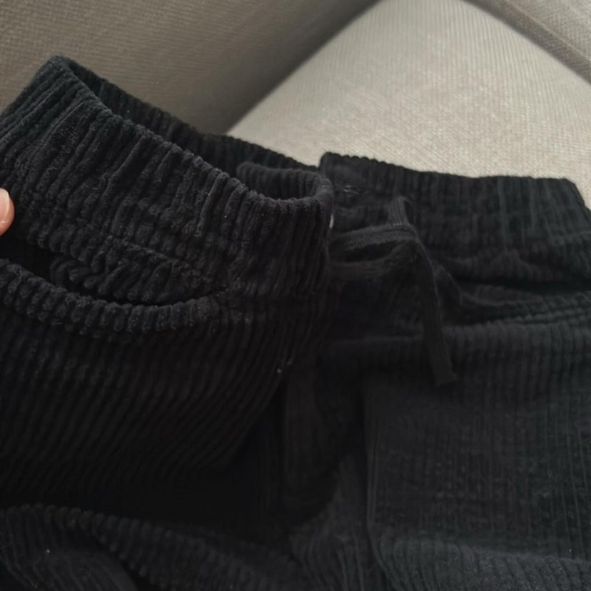 Erkek Siyah Bol Kesim Kot Pantolon - Görsel 4