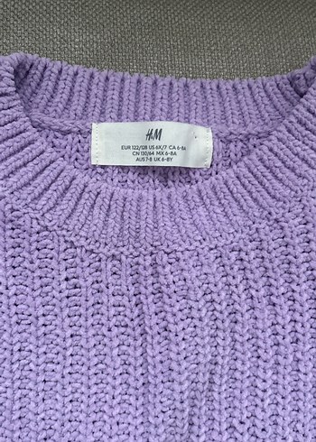 Mor Örgü Kadın Kazak, Uzun Kollu, Salaş - Görsel 2