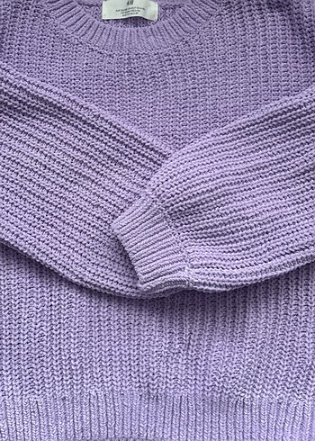 Mor Örgü Kadın Kazak, Uzun Kollu, Salaş - Görsel 4