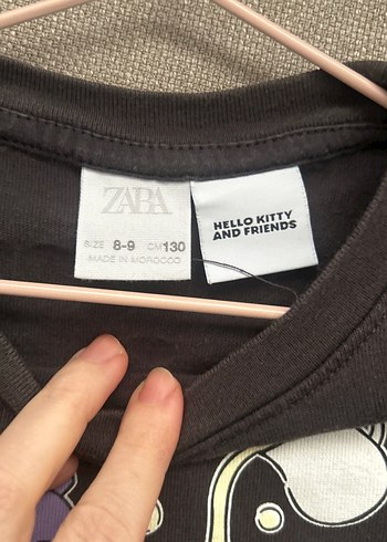 Kız Çocuk Gri Baskılı Kısa Kollu Tişört - Görsel 2