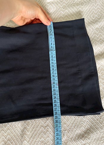 Kadın Siyah Keten Salaş Kumaş Pantolon - Görsel 7