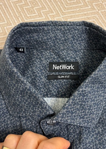 Düğmeli Gri Erkek Keten Gömlek - Görsel 4