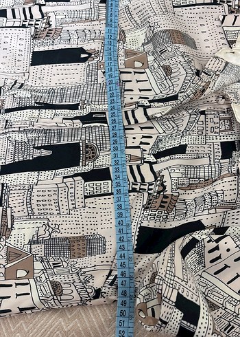 Gri Desenli Uzun Kollu Kadın Gömlek - Görsel 6