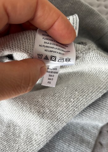 Gri Champion Kadın Uzun Kollu Sweatshirt - Görsel 6