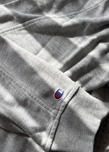 Gri Champion Kadın Uzun Kollu Sweatshirt - Görsel 2