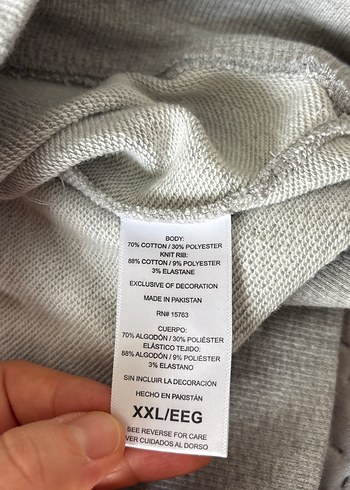 Gri Champion Kadın Uzun Kollu Sweatshirt - Görsel 5