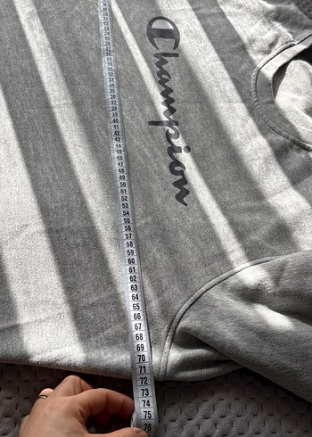 Gri Champion Kadın Uzun Kollu Sweatshirt - Görsel 7