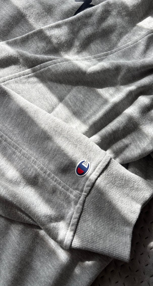 Gri Champion Kadın Uzun Kollu Sweatshirt - Görsel 2