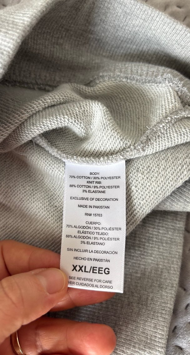 Gri Champion Kadın Uzun Kollu Sweatshirt - Görsel 5