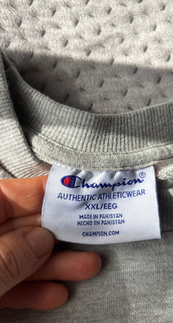 Gri Champion Kadın Uzun Kollu Sweatshirt - Görsel 4