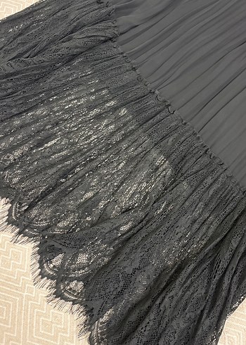 Siyah Uzun Piliseli Gotik Etek - Görsel 2