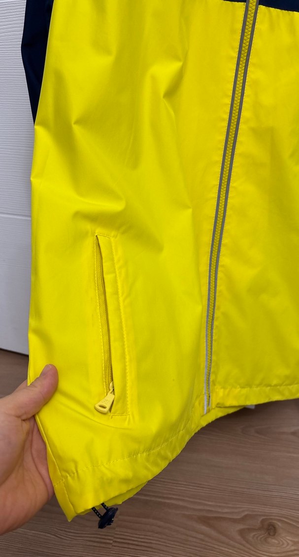 Sarı-Siyah Fermuarlı Erkek Yağmurluk - Görsel 5