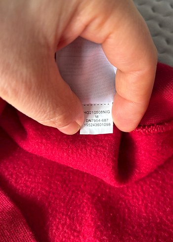 Kırmızı Erkek Sweatshirt, Bisiklet Yaka, Rahat Kesim - Görsel 6