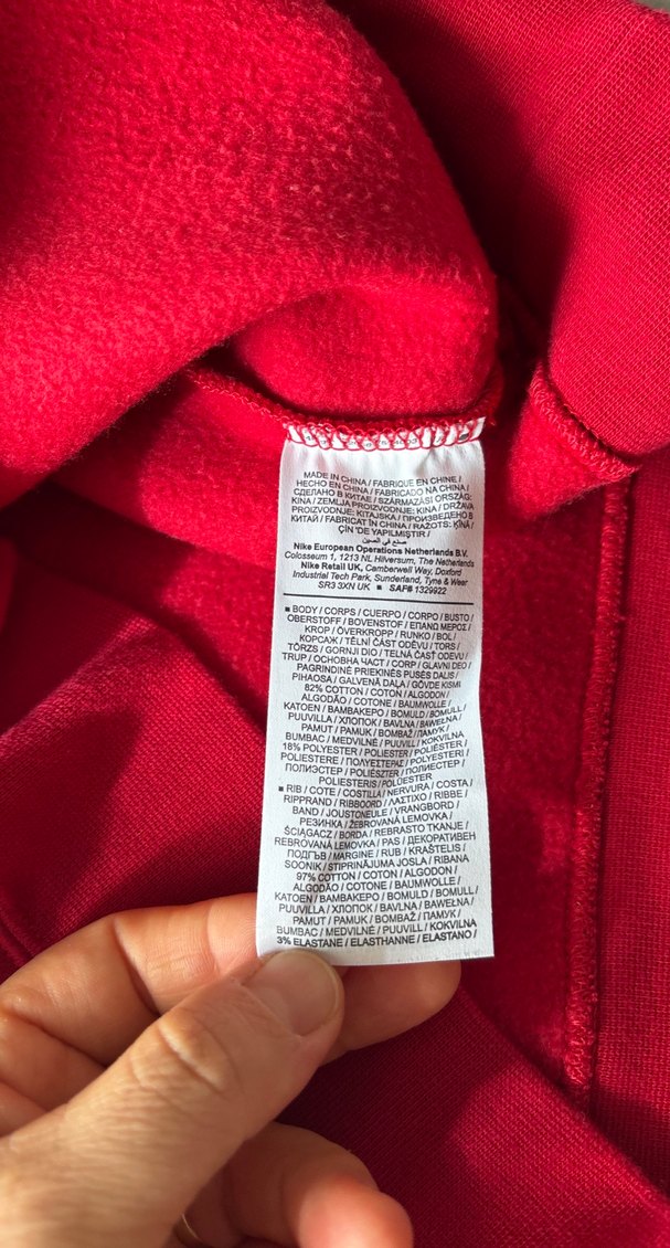 Kırmızı Erkek Sweatshirt, Bisiklet Yaka, Rahat Kesim - Görsel 5