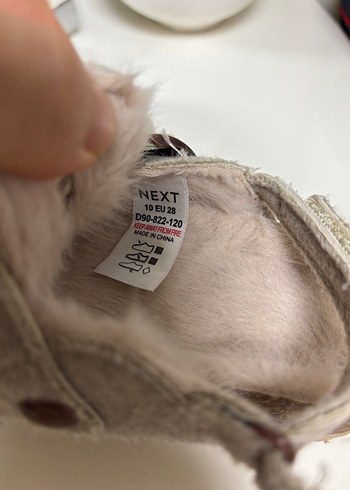 Gri Yünlü Tokalı Kadın Terlik - Görsel 4