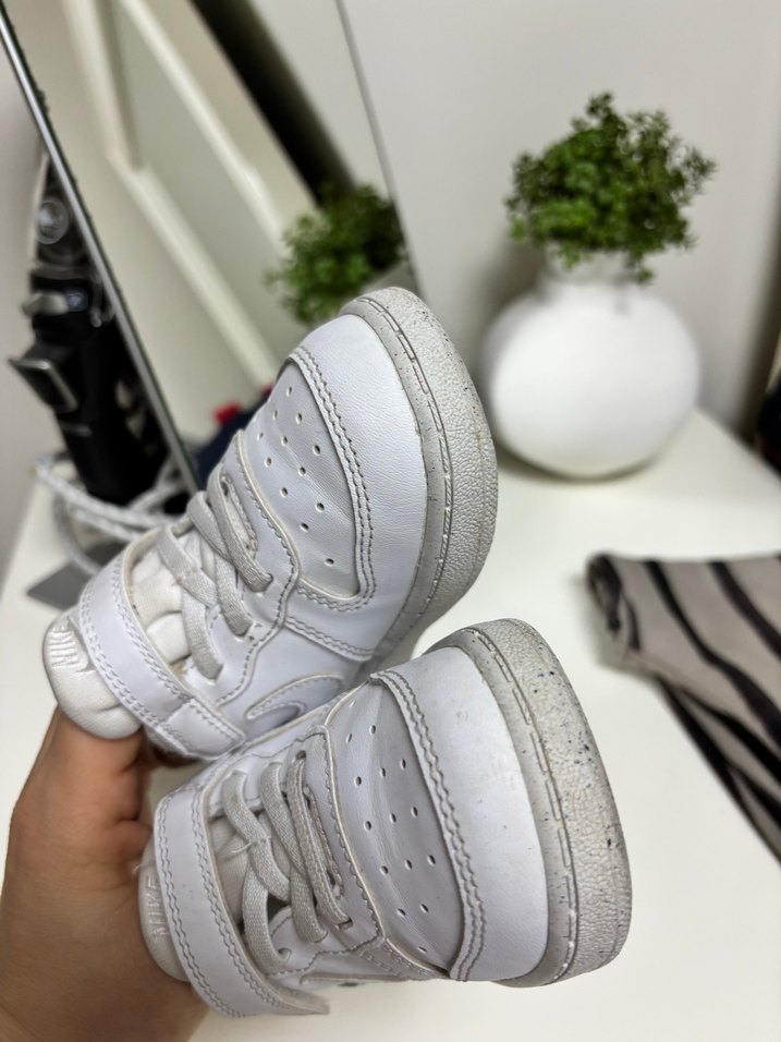 Beyaz Erkek Çocuk Spor Ayakkabı Velcro - Görsel 5