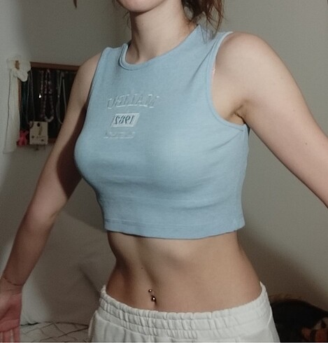 s Beden Urban outfitters siyah crop