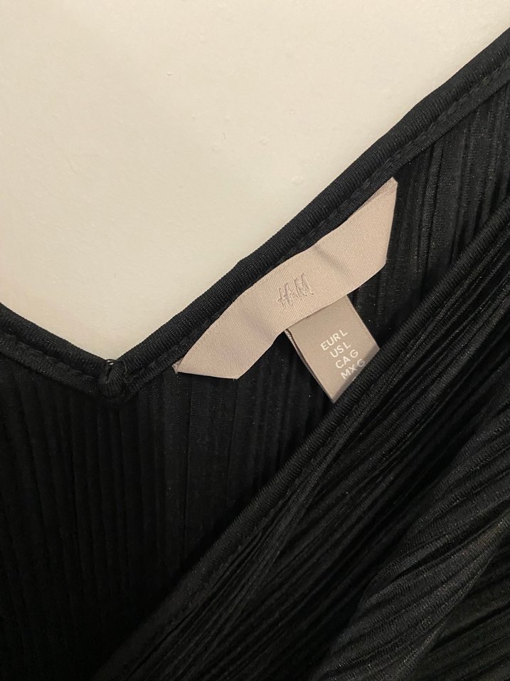 Siyah Pilili V Yaka Kadın Elbise - Görsel 4