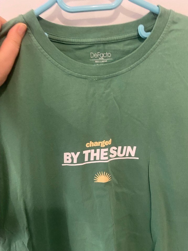 Yeşil Baskılı Erkek Tişörtü - Görsel 3