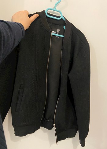 Siyah Fermuarlı Erkek Midi Ceket - Görsel 3