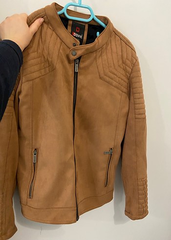 Dovre Kahverengi Süet Biker Ceket - Görsel 4