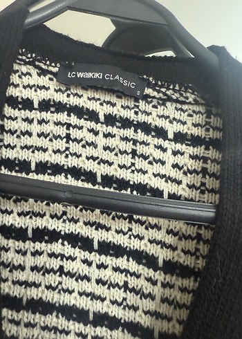 Ekose Desenli Triko Kadın Hırka - Görsel 3