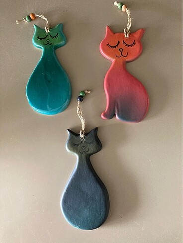 Tasarım seramik kedi