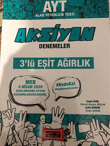 Yks ayt deneme Eşit ağırlık