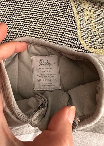 2 Yaş Beden gri Renk Owli 2.7 tog uyku tulumu