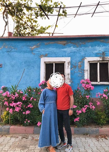 Mavi Denim uzun elbise